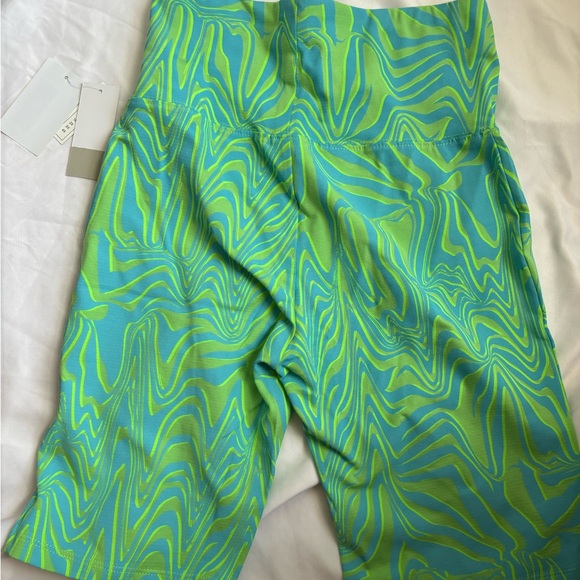 Nordstrom green and blue running/biking shorts - Picture 3 of 5